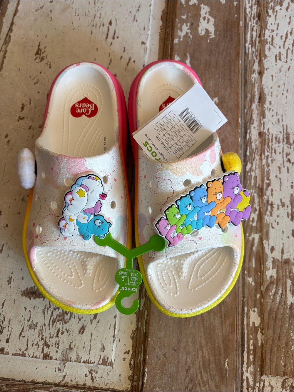 CROCS Care Bears Sandals W7